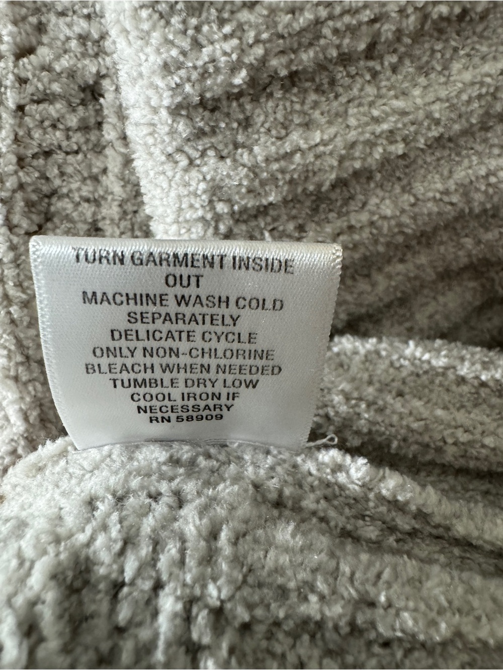 Stay Cozy Sleep Sense Chunky Cable Knit Open Front Cardigan - Light Heather Gray - Picture 7 of 7